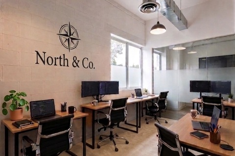 5-Person Private Office with Windows