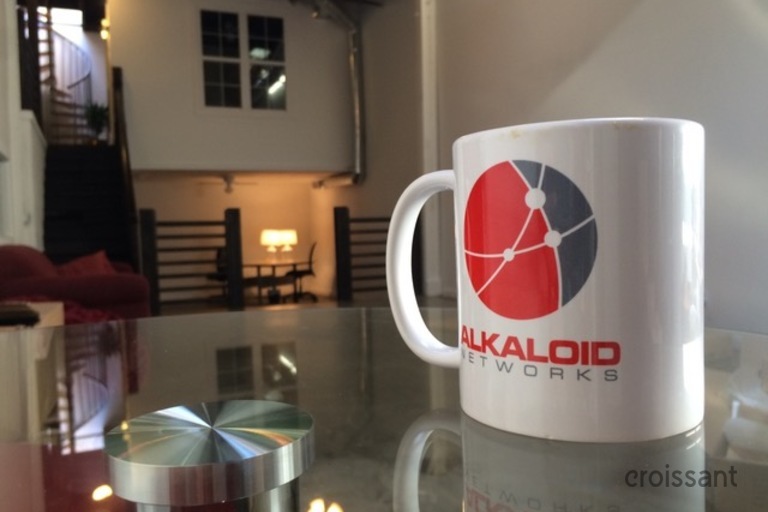 a coffee mug on a table