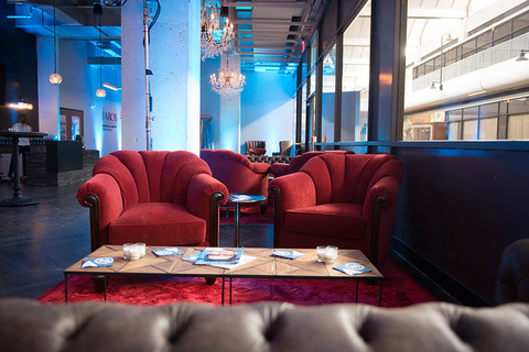 red lounge chairs Photo credit: Rob Larson