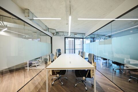 a person standing in a room