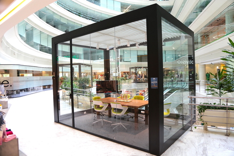 a store inside of a building