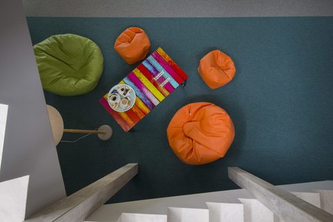 a paper on a table