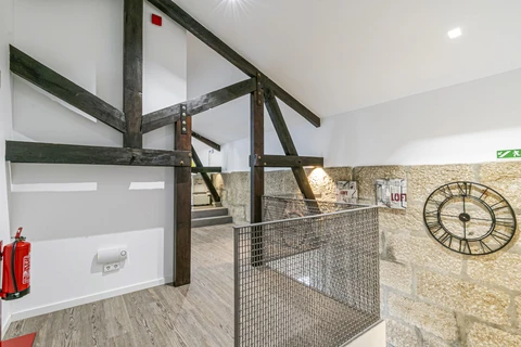 a dog kennel in a room