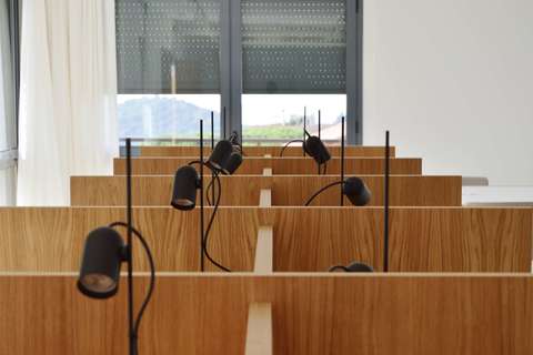 a wooden table