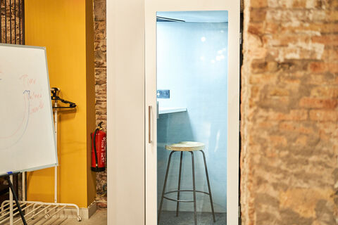 a close up of a door