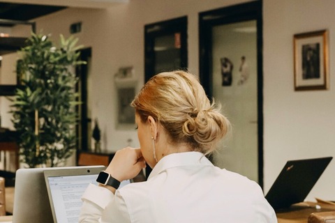 a person sitting at a table
