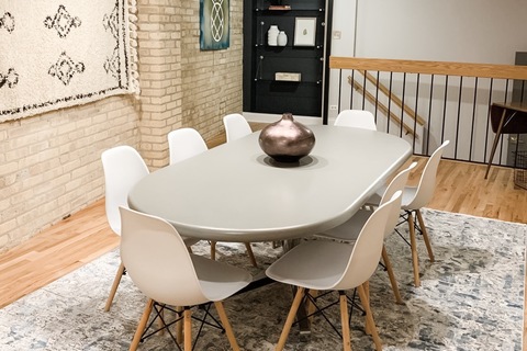 a dining room table