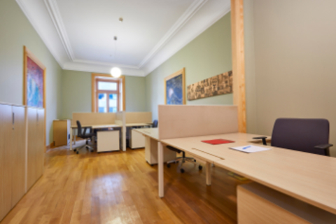 a room with a wood floor