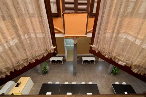 a view of a living room