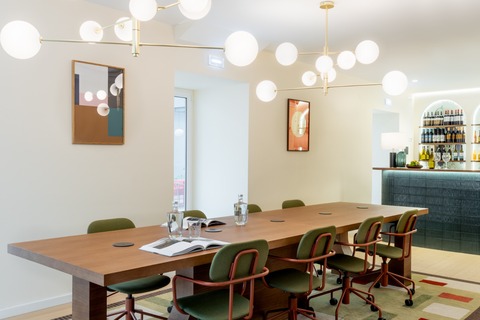 a dining room table