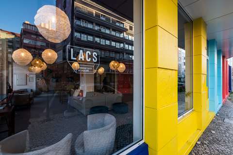 a store inside of a building