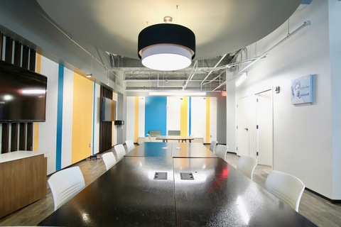 a large room
