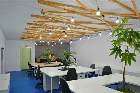 a display in a room