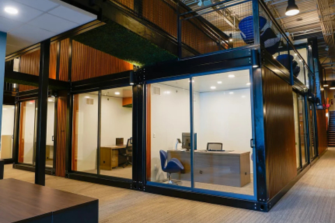 a store inside of a building