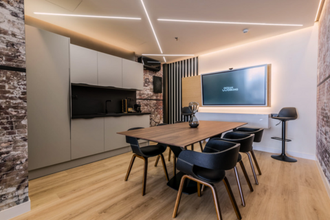 a room with a wooden floor