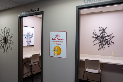 a refrigerator in a room