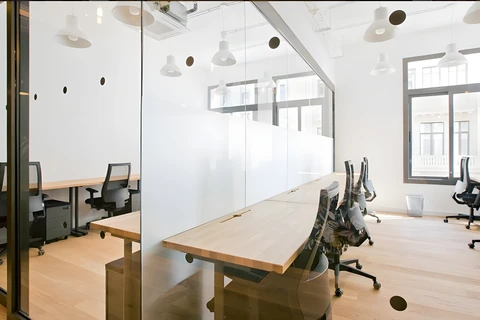 a room with a wooden floor