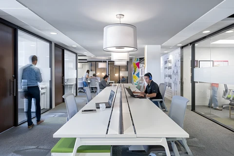 people in an office