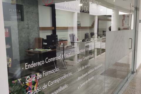 a store inside of a building
