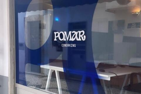 a close up of a store window