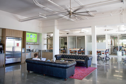 Spacious and bright coworking space