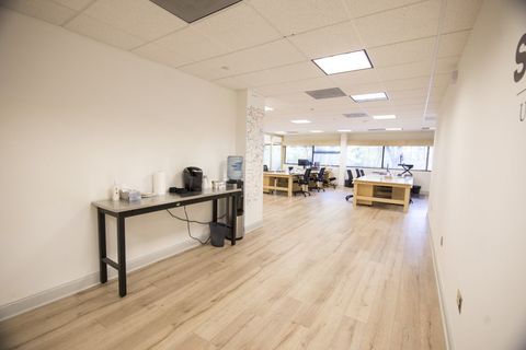 a room with a wood floor