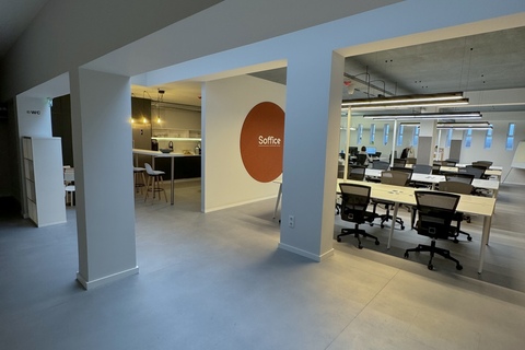 a group of people in a room