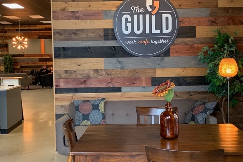 a wooden table
