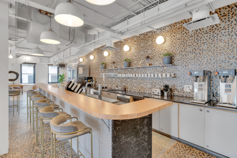 a kitchen filled with lots of counter space