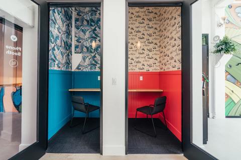 a door in a room