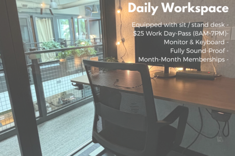 Sound-Proof Office Pods at LionShare Cowork 