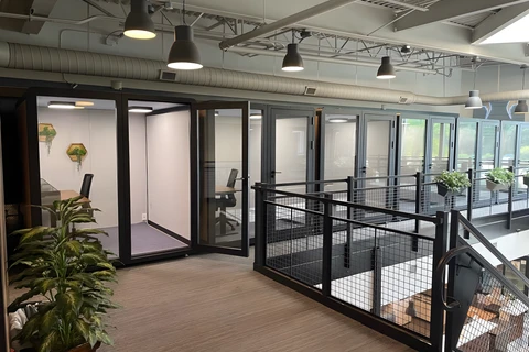 Sound-Proof Office Pods at LionShare Cowork 
