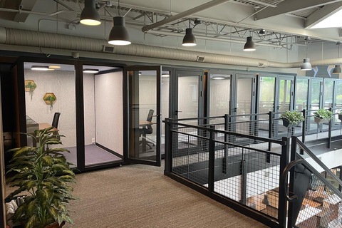 Sound-Proof Office Pods at LionShare Cowork 